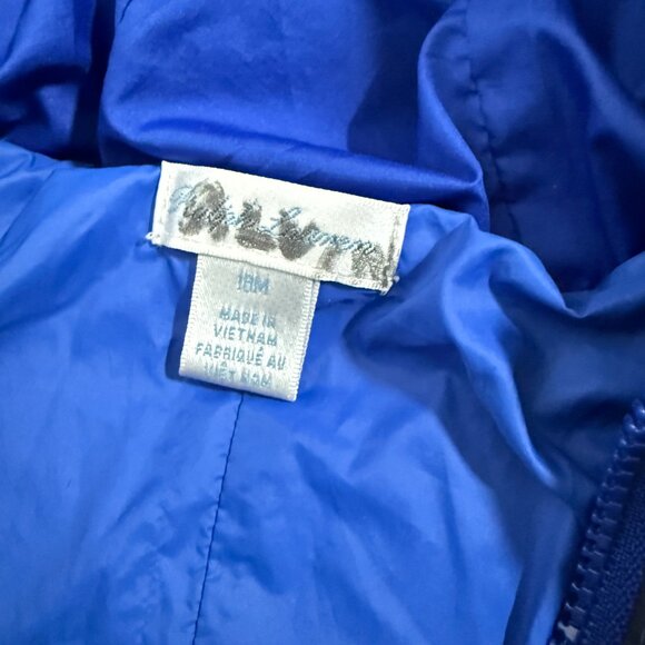 Ralph Lauren Blue Down Puffer  Snowsuit 18 Months Baby Boy - Picture 5 of 7